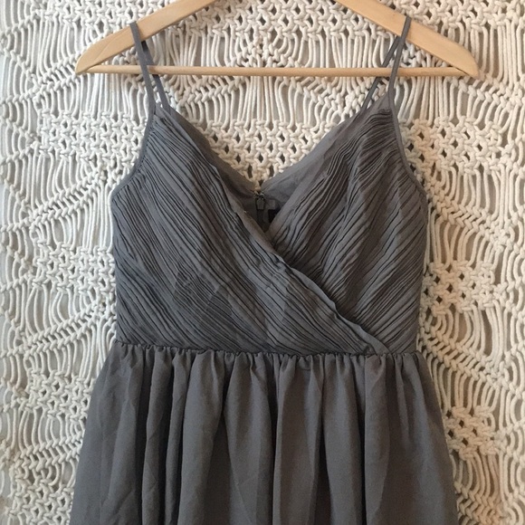 Banana Republic sz 0P spaghetti strap dress in a dark army green color - Picture 2 of 7